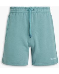 adidas Originals - Shorts aus baumwollfrottee mit tunnelzug und stickereien - Lyst