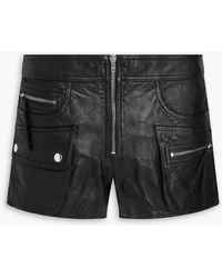 Isabel Marant - Leather Shorts - Lyst