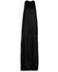 Rick Owens - Walrus Cupro-Satin Wide-Leg Jumpsuit - Lyst