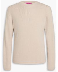 The Elder Statesman - Heavy Delicash Ribbed Cashmere And Silk-Blend Sweater - Lyst