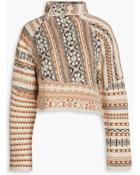 Rag & Bone - Hollis Fair Isle Jacquard-knit Wool-blend Turtleneck Sweater - Lyst