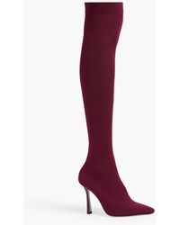 Rene Caovilla - Grace Stretch-knit Over-the-knee Boots - Lyst
