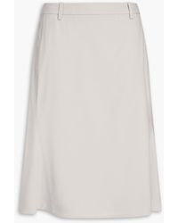 Theory - Wool-Blend Twill Skirt - Lyst