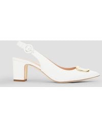 Rupert Sanderson - Marina Embellished Leather Slingback Pumps - Lyst