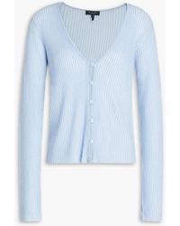 Rag & Bone - Dorit Ribbed Merino Wool-blend Cardigan - Lyst