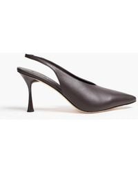 STUDIO AMELIA - Razor 90 Leather Slingback Pumps - Lyst