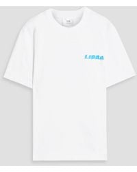 Victoria Beckham - Libra Printed Cotton-jersey T-shirt - Lyst