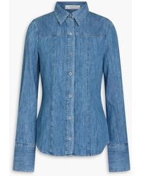 Another Tomorrow - Cotton-chambray Shirt - Lyst