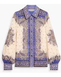 Zimmermann - Paisley-Print Ramie Shirt - Lyst