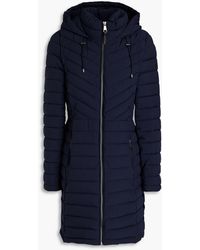 DKNY - Quilted Shell Hooded Coat - Lyst