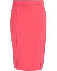 Boutique Moschino Crepe Pencil Skirt - Pink