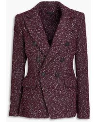 Rag & Bone - Preston Double-breasted Wool-blend Bouclé-tweed Blazer - Lyst
