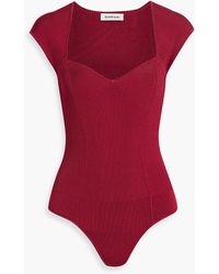 Jonathan Simkhai - Barbara Ribbed-knit Bodysuit - Lyst