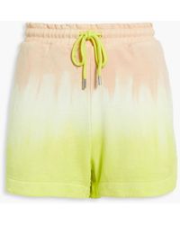 ATM - Tie-dyed French Cotton-terry Shorts - Lyst