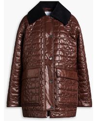 Ganni - Quilted Shell Jacket - Lyst