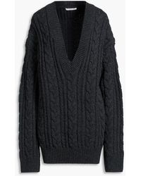 Cecilie Bahnsen - Alia Cable-Knit Merino Wool Sweater - Lyst