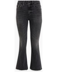 FRAME - Le Crop Mini Boot High-rise Bootcut Jeans - Lyst