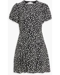 Solid & Striped - The Gael Cutout Printed Crepe Mini Dress - Lyst