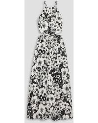Faithfull The Brand - La Piedra Cutout Floral-print Linen Maxi Dress - Lyst