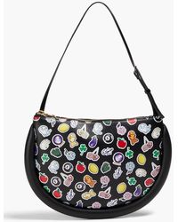 JW Anderson - Stickers Bumper Moon Printed Leather Shoulder Bag - Lyst
