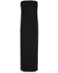 16Arlington - Blaise Strapless Satin-paneled Crepe Maxi Dress - Lyst