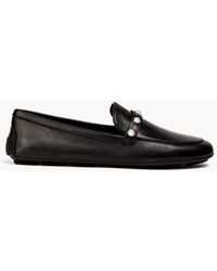 Stuart Weitzman - Allpearls Embellished Leather Loafers - Lyst