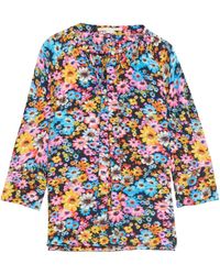 Stella McCartney - Floral-print Silk Crepe De Chine Blouse - Lyst
