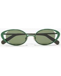 Zimmermann - Oval-Frame Metal Sunglasses - Lyst
