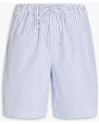 Rohe - Gestreifte shorts aus baumwollpopeline - Lyst