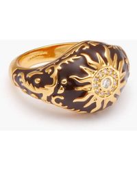Zimmermann - Gold-tone, Enamel And Crystal Ring - Lyst