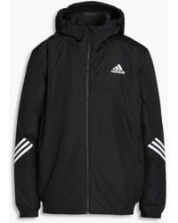 adidas Originals - Striped Shell Hooded Jacket - Lyst