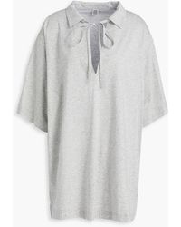 TOTEME - Tie-detailed Cotton-jersey Top - Lyst