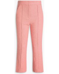Veronica Beard - Tani Cotton-Blend Crepe Kick-Flare Pants - Lyst