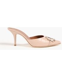 Malone Souliers - Missy 70 Embellished Croc-effect Leather Mules - Lyst