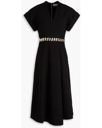 Rebecca Vallance - Carine Chain-embellished Tweed Midi Dress - Lyst