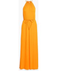 Proenza Schouler - Lenny Belted Jersey Maxi Dress - Lyst
