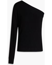 Enza Costa - One-sleeve Ribbed-knit Sweater - Lyst