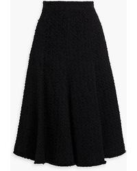 Thom Browne - Frayed Cotton-Blend Bouclé-Tweed Midi Skirt - Lyst