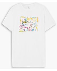 Rosie Assoulin - Printed Cotton-jersey T-shirt - Lyst