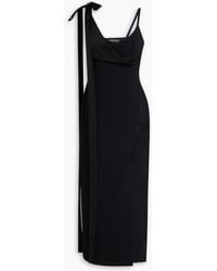 David Koma - Midikleid aus crêpe mit schleife - Lyst