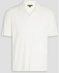 James Perse - Poloshirt aus einer gerippten leinenmischung - Lyst