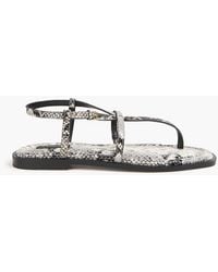 A.Emery - Remly Snake-Effect Leather Sandals - Lyst