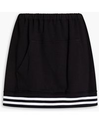 RED Valentino - French Cotton-terry Mini Skirt - Lyst