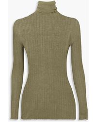 Paris Georgia Basics - Ribbed-knit Cotton Turtleneck Sweater - Lyst