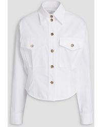 Victoria Beckham - Cotton-blend Poplin Shirt - Lyst