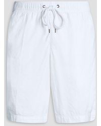 James Perse - Linen-blend Twill Shorts - Lyst