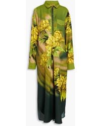 F.R.S For Restless Sleepers - Fiala Floral-print Satin Midi Dress - Lyst