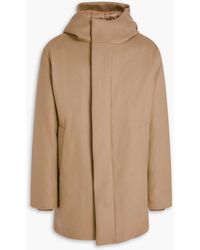 Sandro - Wool-Blend Felt Hooded Parka - Lyst