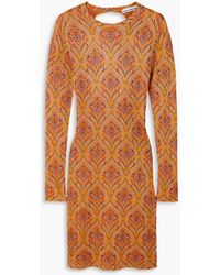 Rabanne - Metallic Jacquard-knit Dress - Lyst