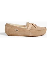Australia Luxe - Hamilton Shearling-lined Suede Slippers - Lyst